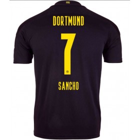 Jalkapallo Pelipaidat Borussia Dortmund Jadon Sancho 7 Vieraspaita 2020-2021 Lyhythihainen